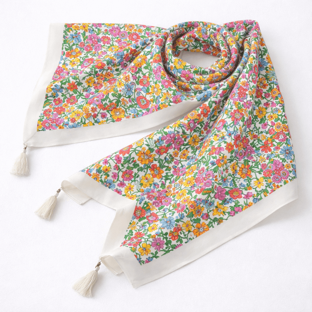 Scialle Floralia in Lino e Cotone Liberty|Floralia