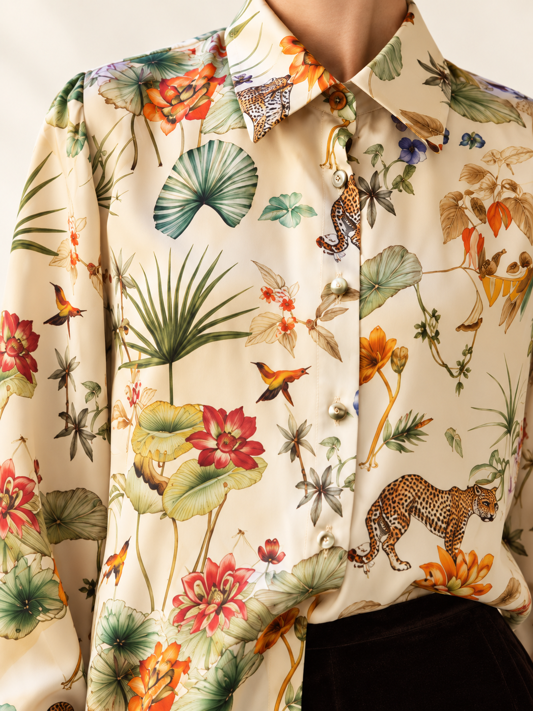 Camicia in seta  Horti Imperiali variante avorio