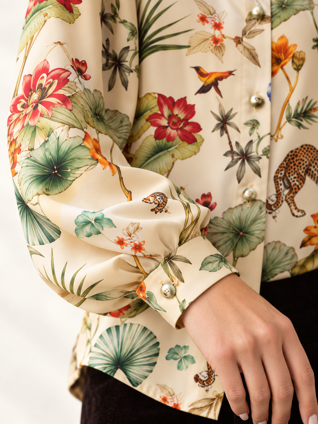 Camicia in seta  Horti Imperiali variante avorio