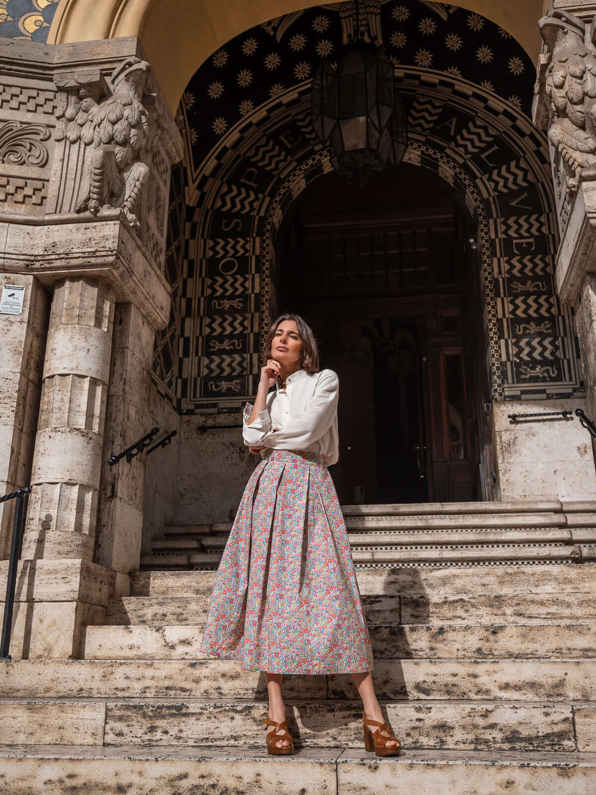 Gonna  in Cotone Liberty | Floralia