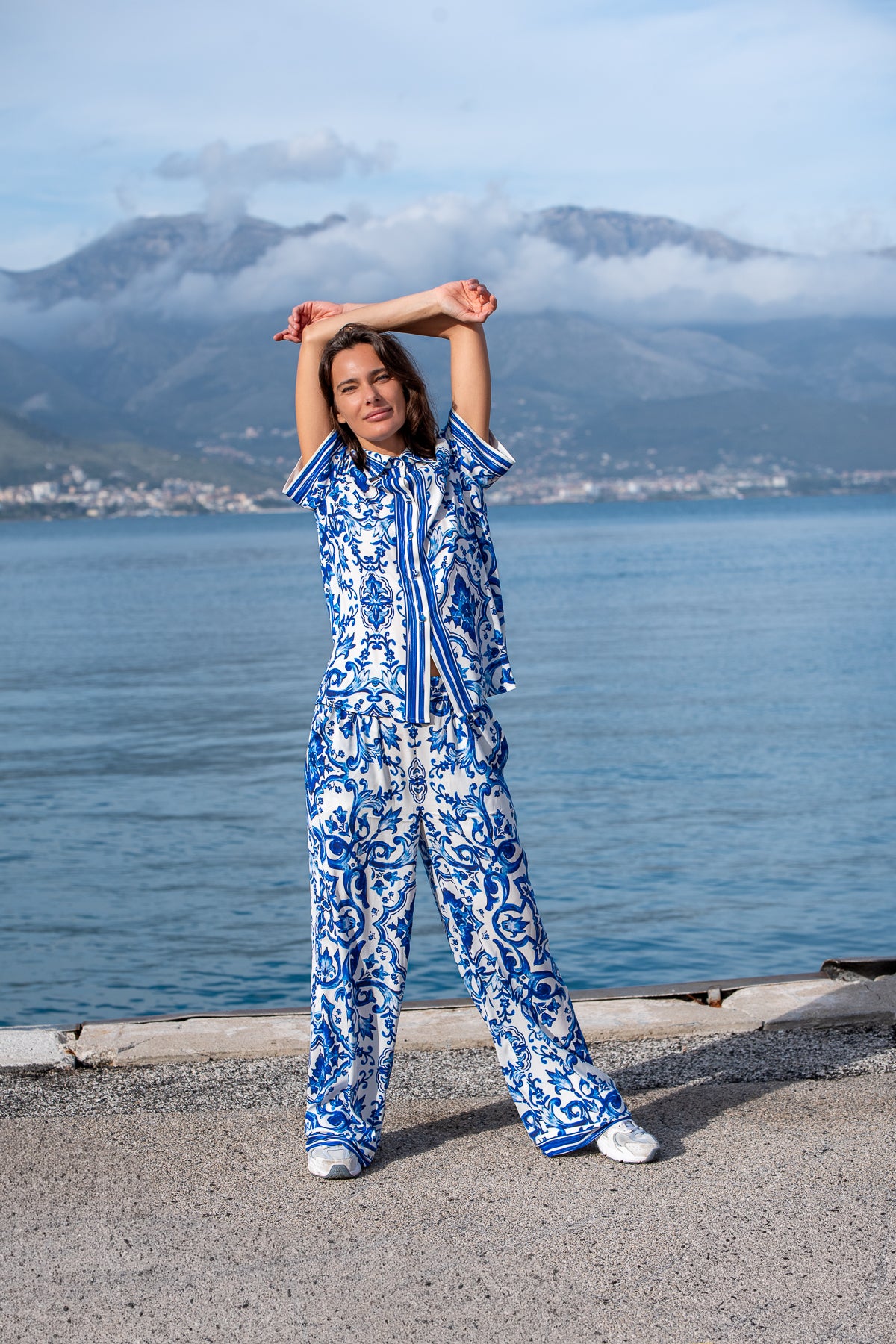 Pantalone Marlene in seta