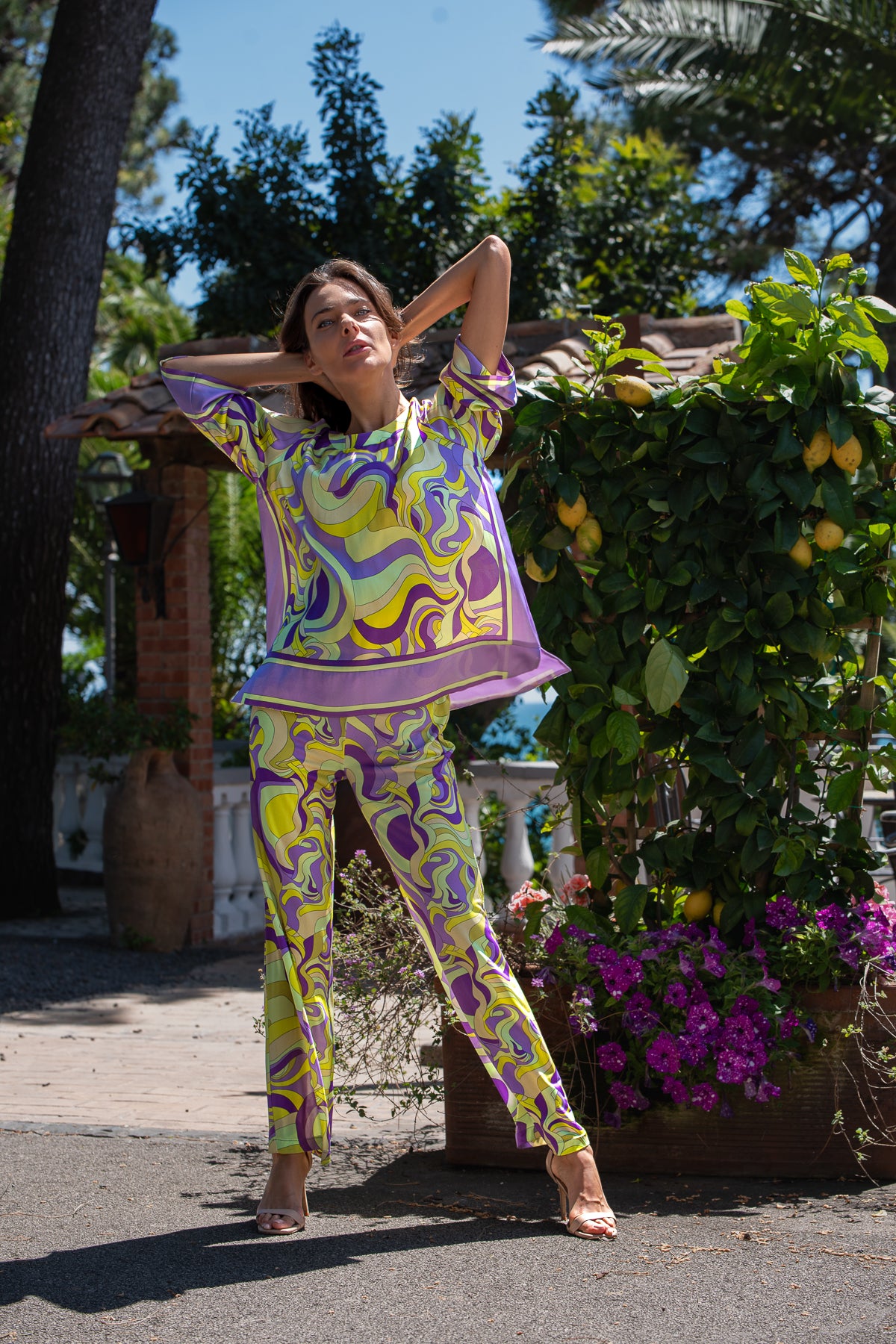 Blusa Nadia Graffiti in seta