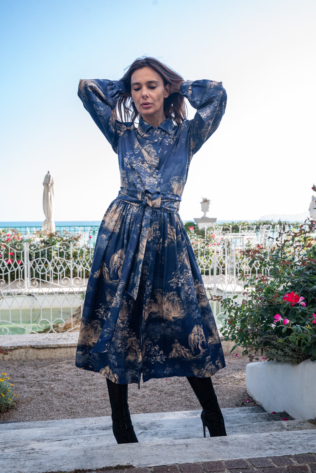 Abito Sofia Blu Oriente