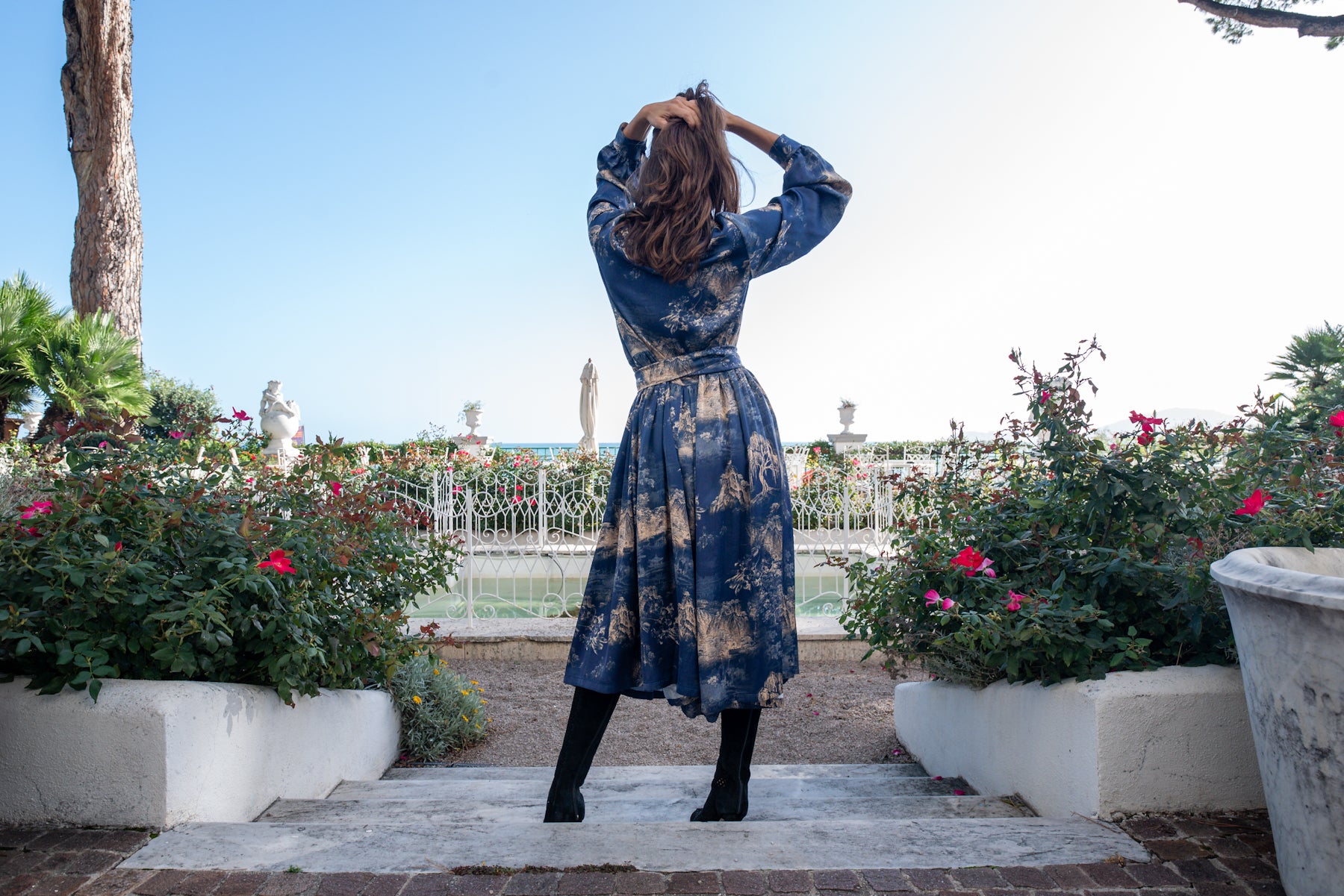 Abito Sofia Blu Oriente