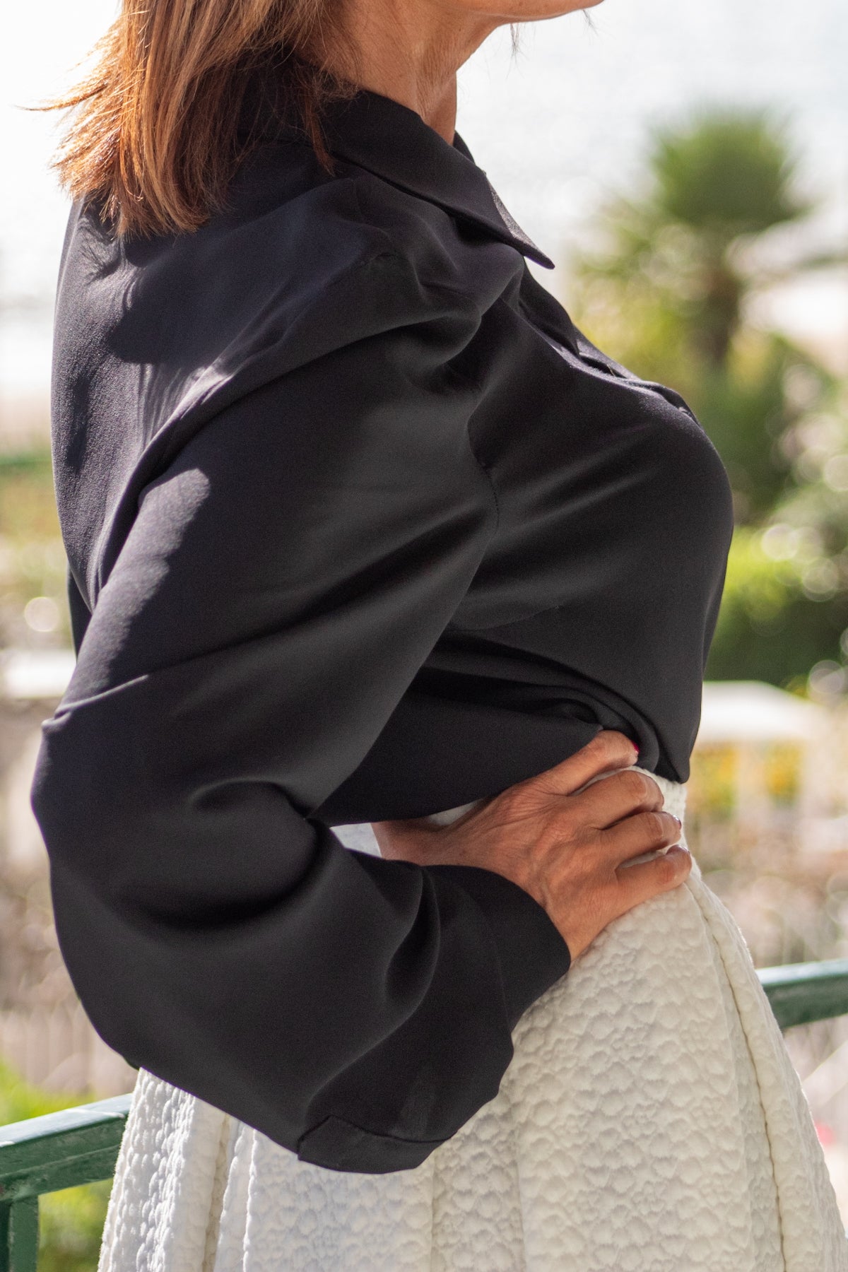 Gonna broccato bianca