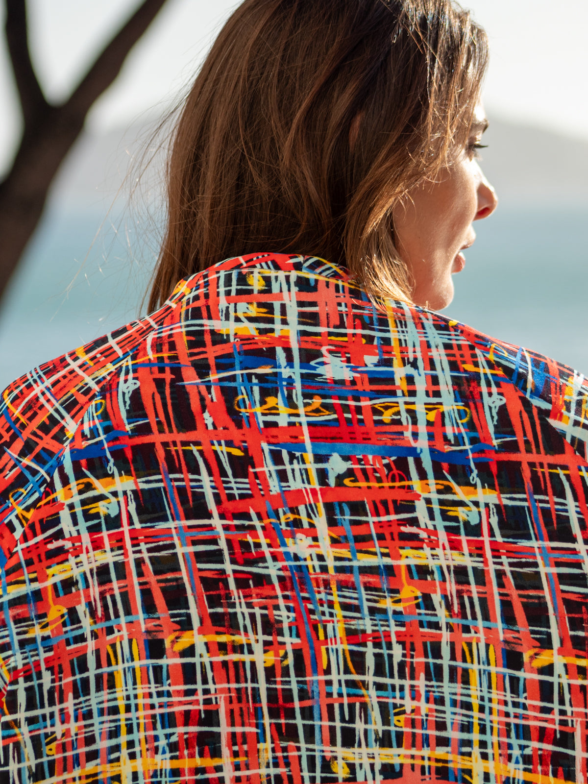 Piumino Reglan Reverso in Velluto nero artistico