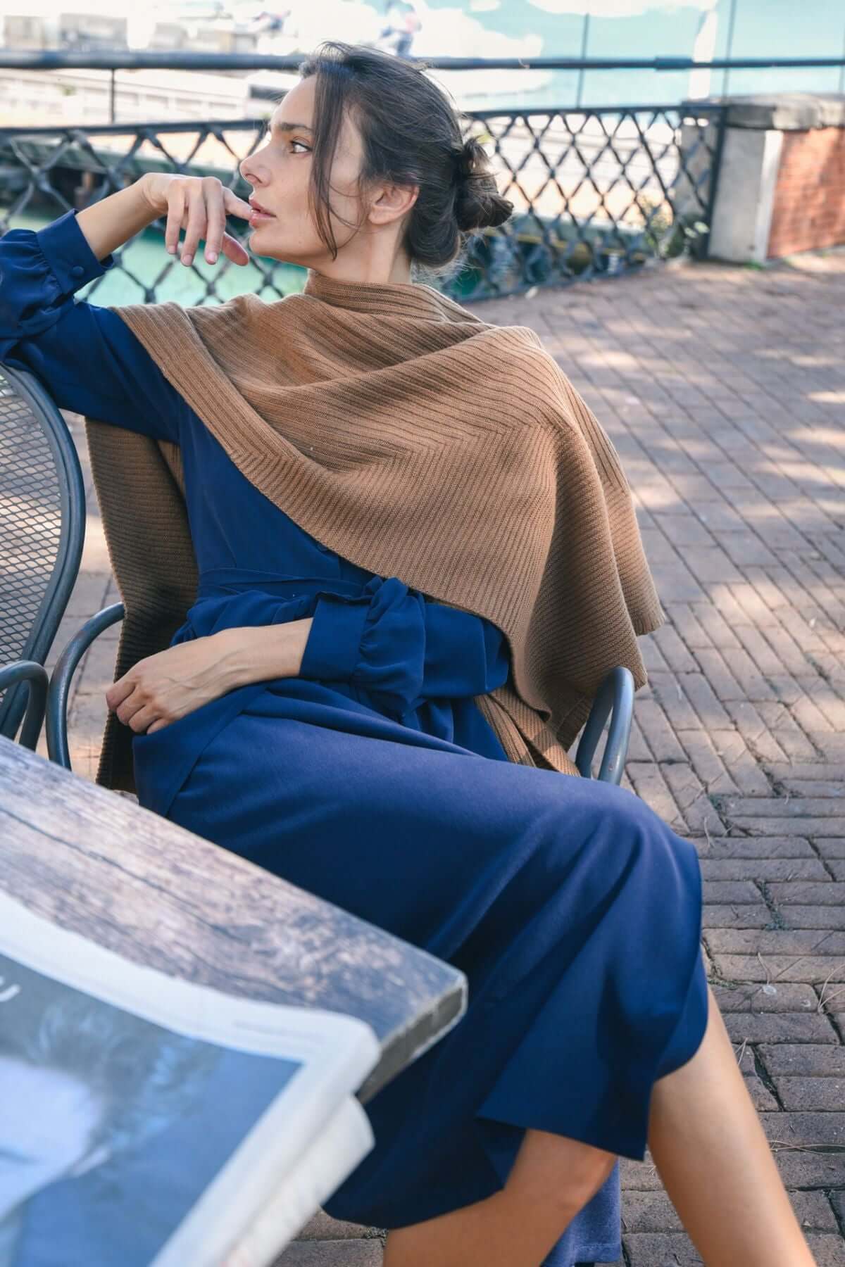 Mantella Grece in Lana cammello