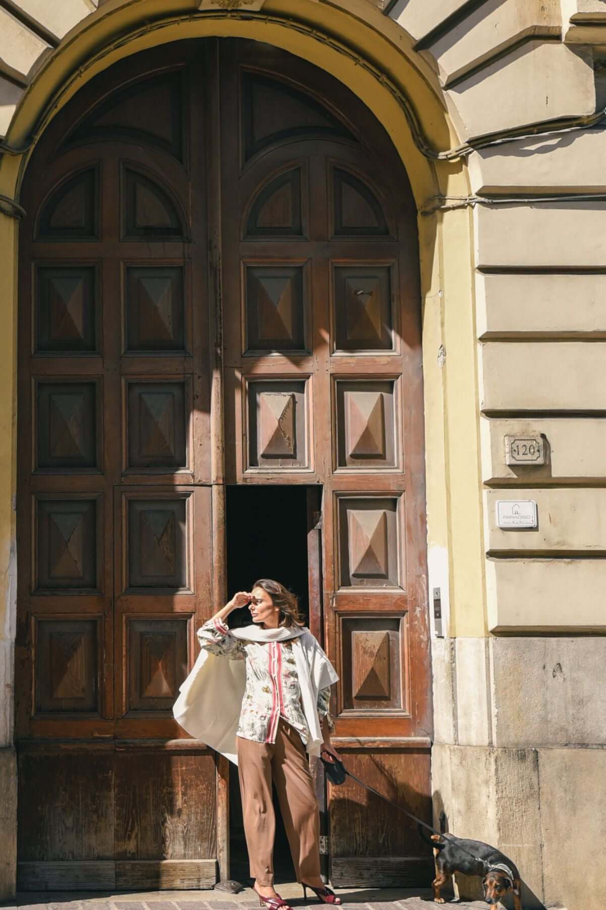 Mantella Grece in Lana panna